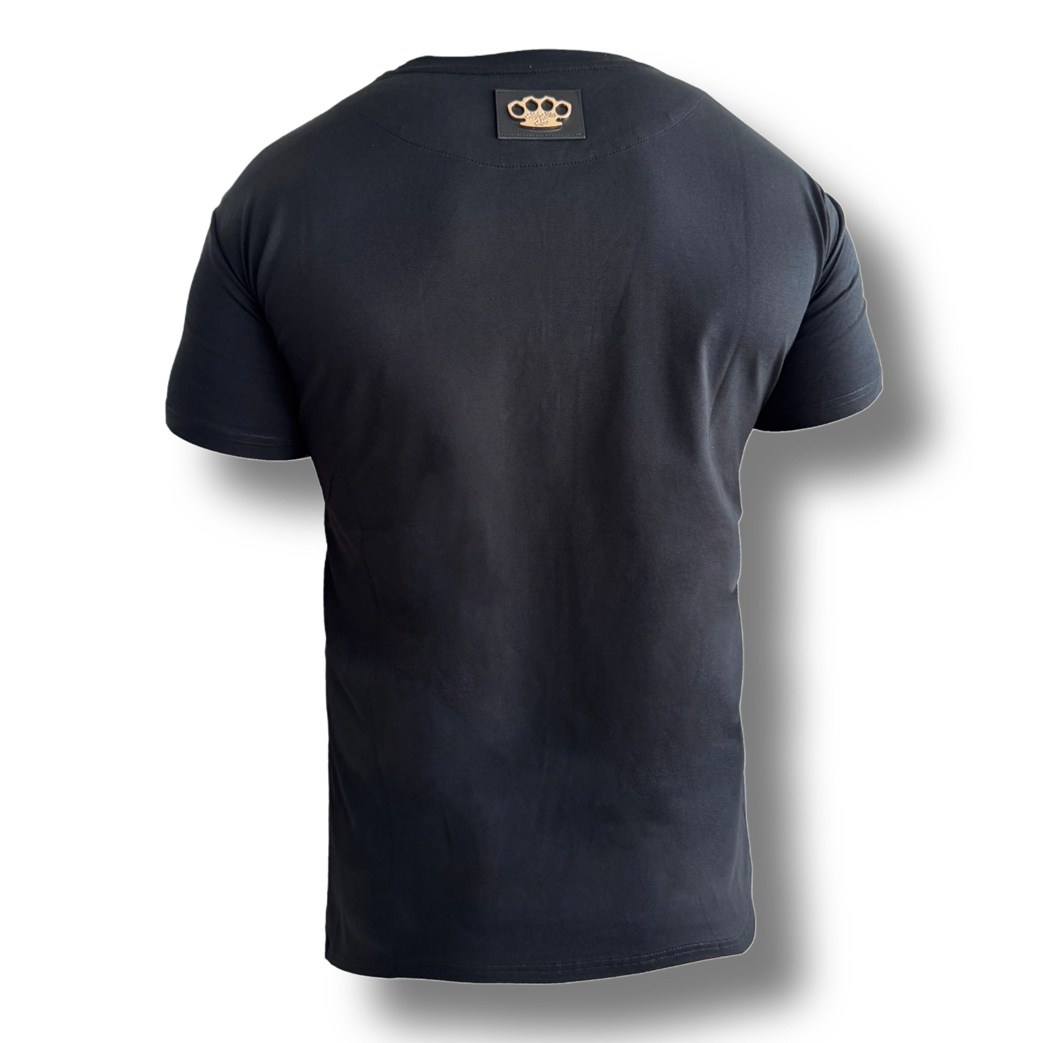 MVL Life is a gamble embroidery T-shirt - black