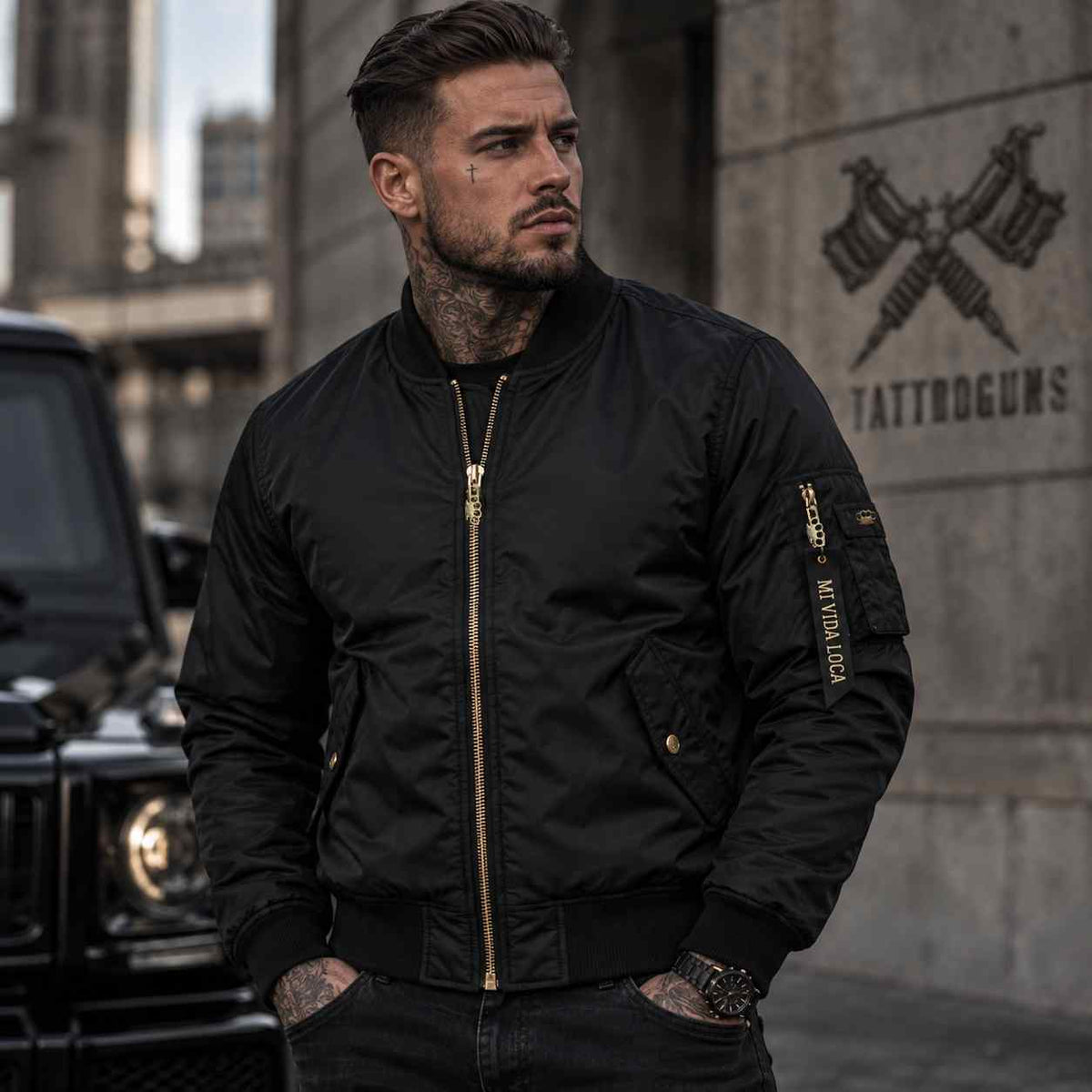 Giacca bomber Tattooguns - uomo