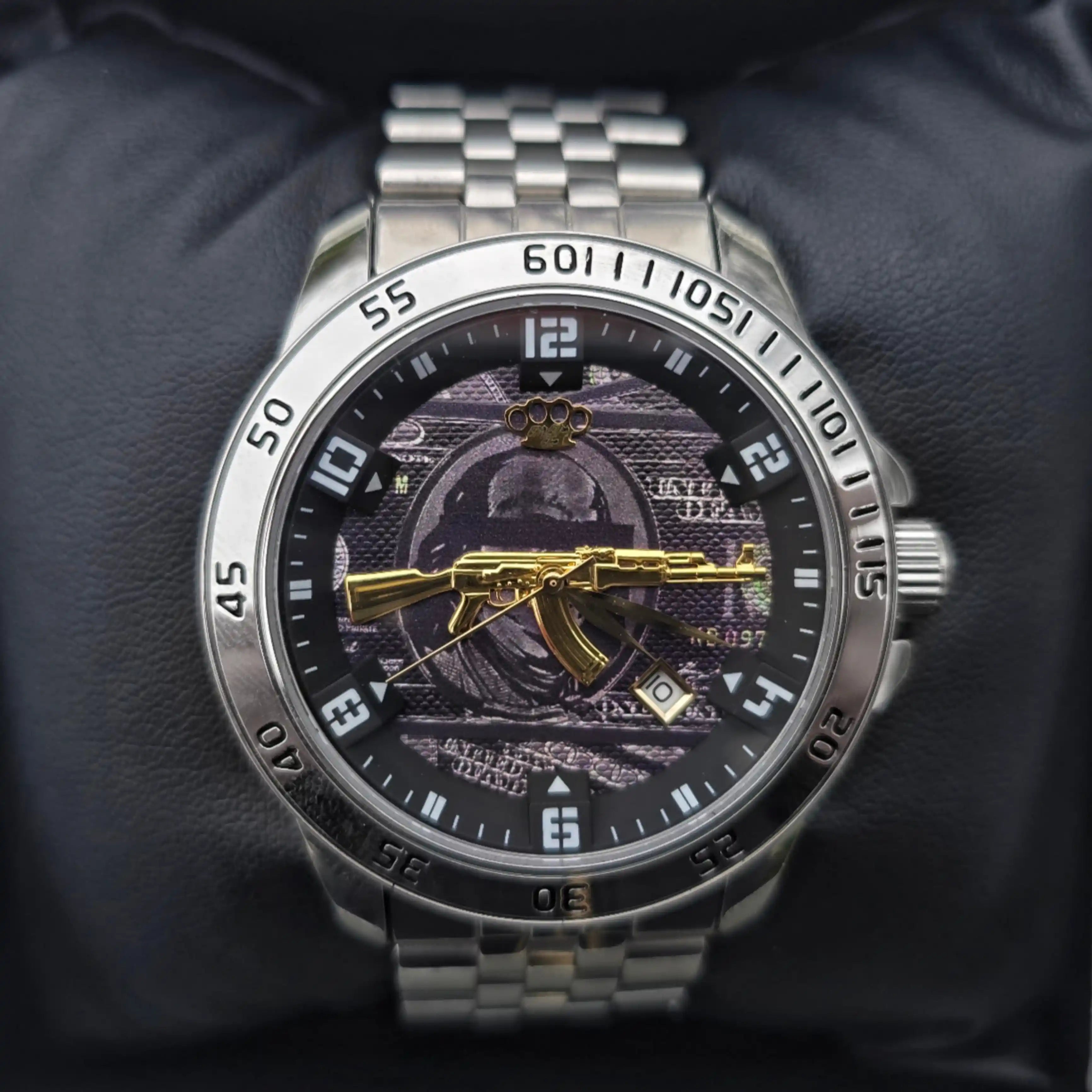 MVL "AK47" Self-winding wristwatch - silver