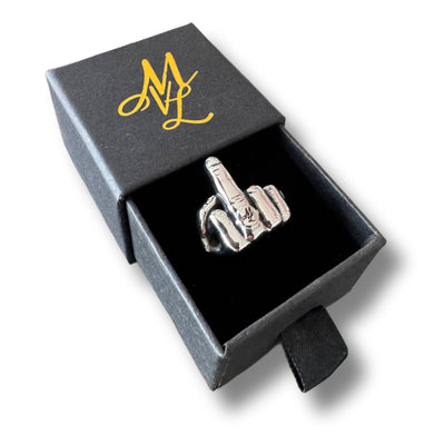 MVL middle finger ring - silver