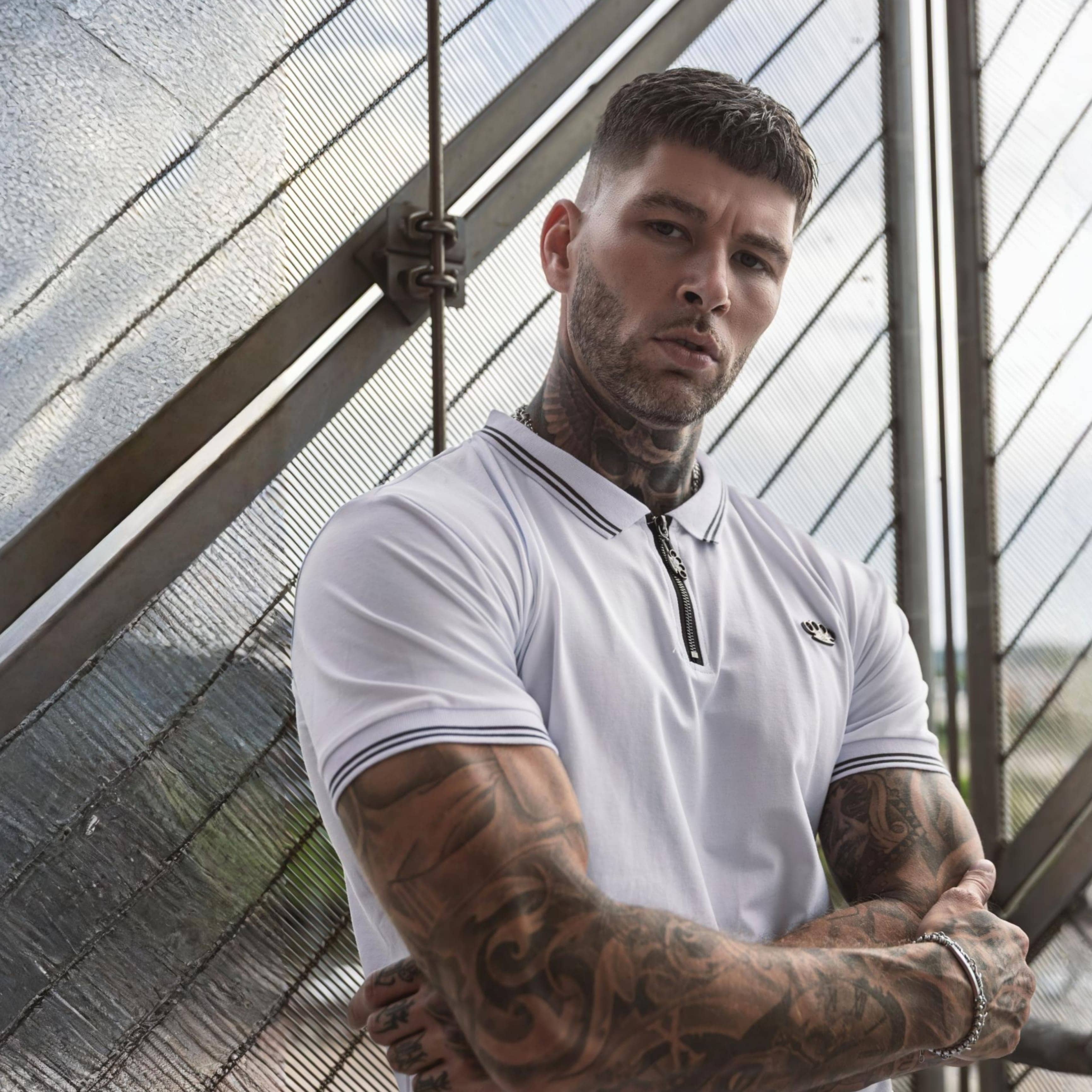 Koszulka polo MVL "Eagle" - biała