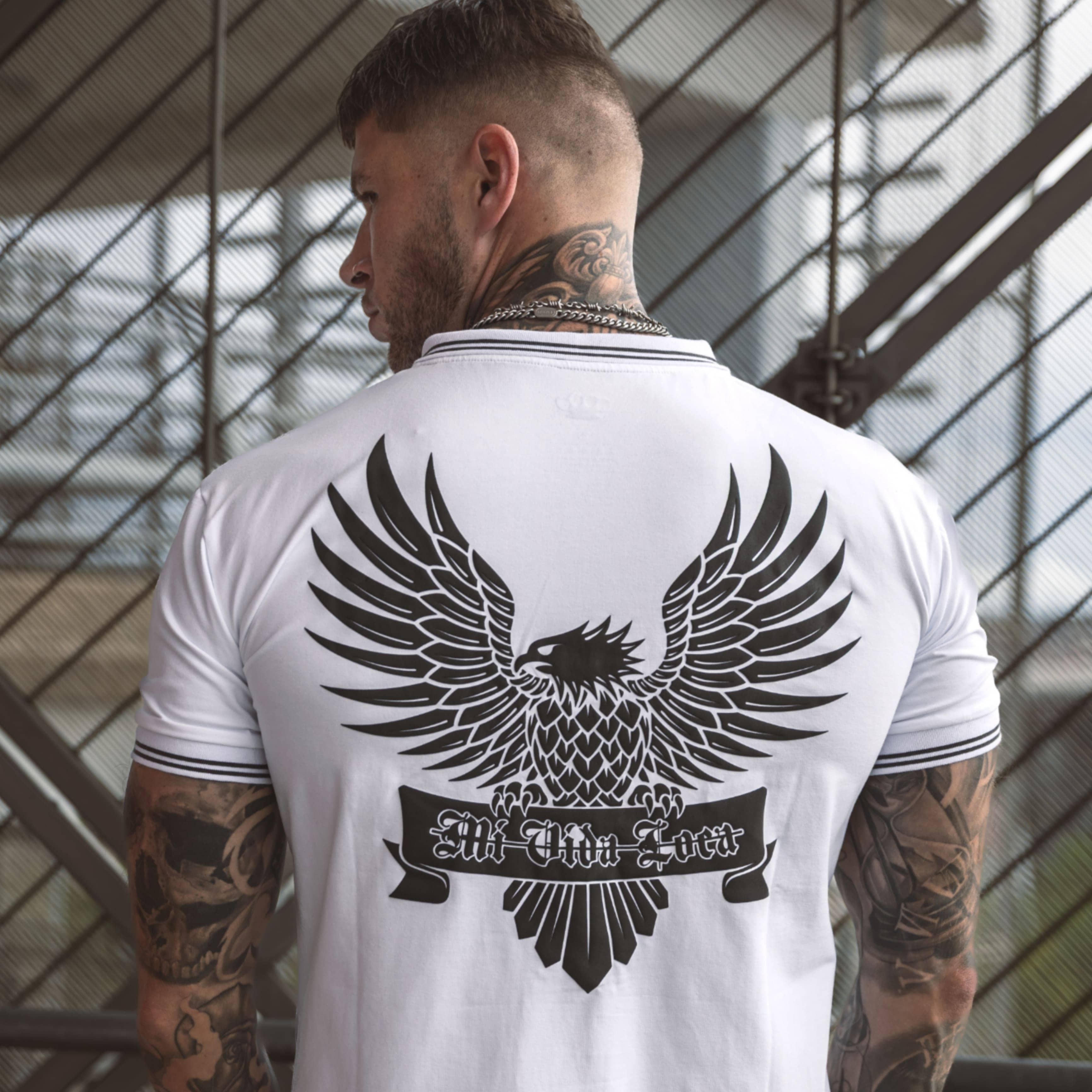 Koszulka polo MVL "Eagle" - biała