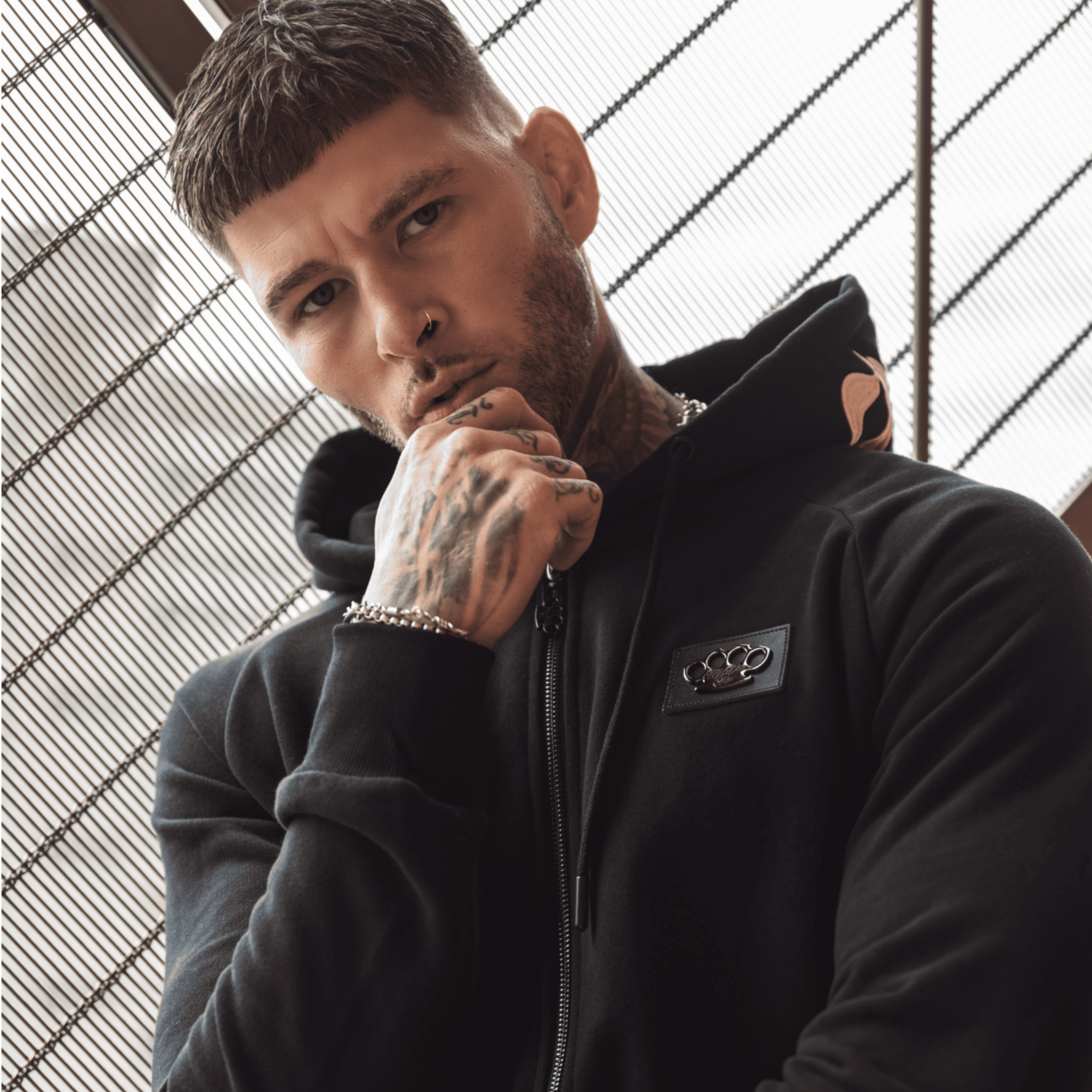 Felpa con cappuccio MVL "Ammo skull"