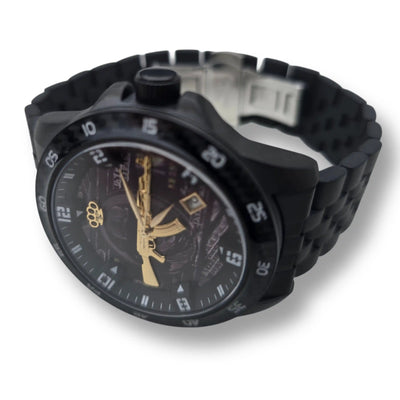 MVL "AK47" Self-winding wristwatch - carbon/black