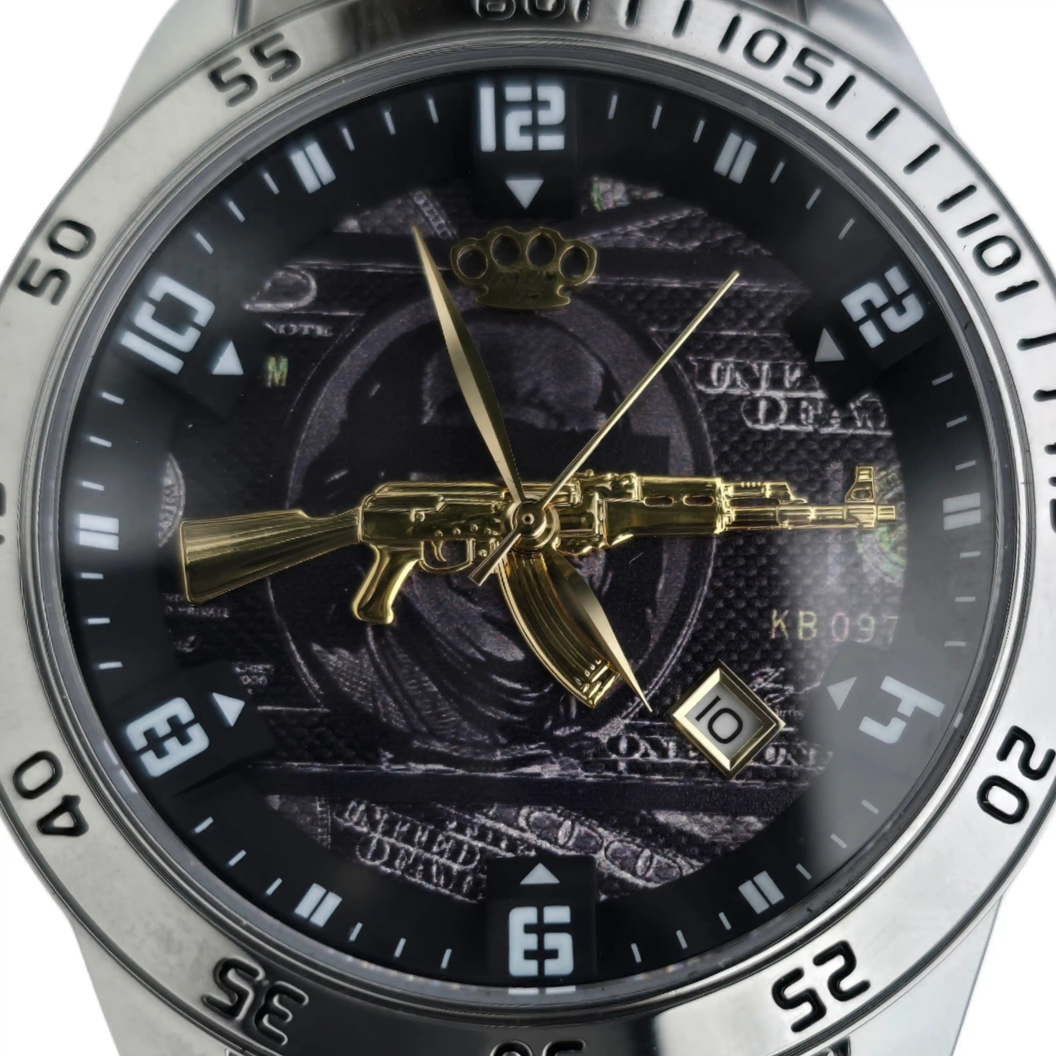 MVL "AK47" Self-winding wristwatch - silver