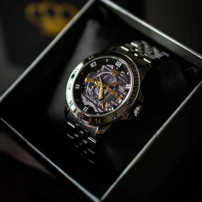 MVL "AK47" Self-winding wristwatch - silver