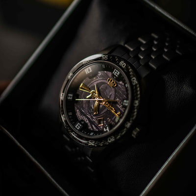 MVL "AK47" Self-winding wristwatch - carbon/black