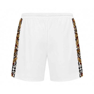 Savage ornate jogger shorts - white