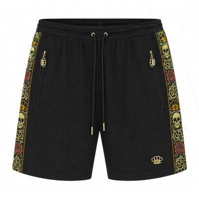 Calavera jogger shorts - black