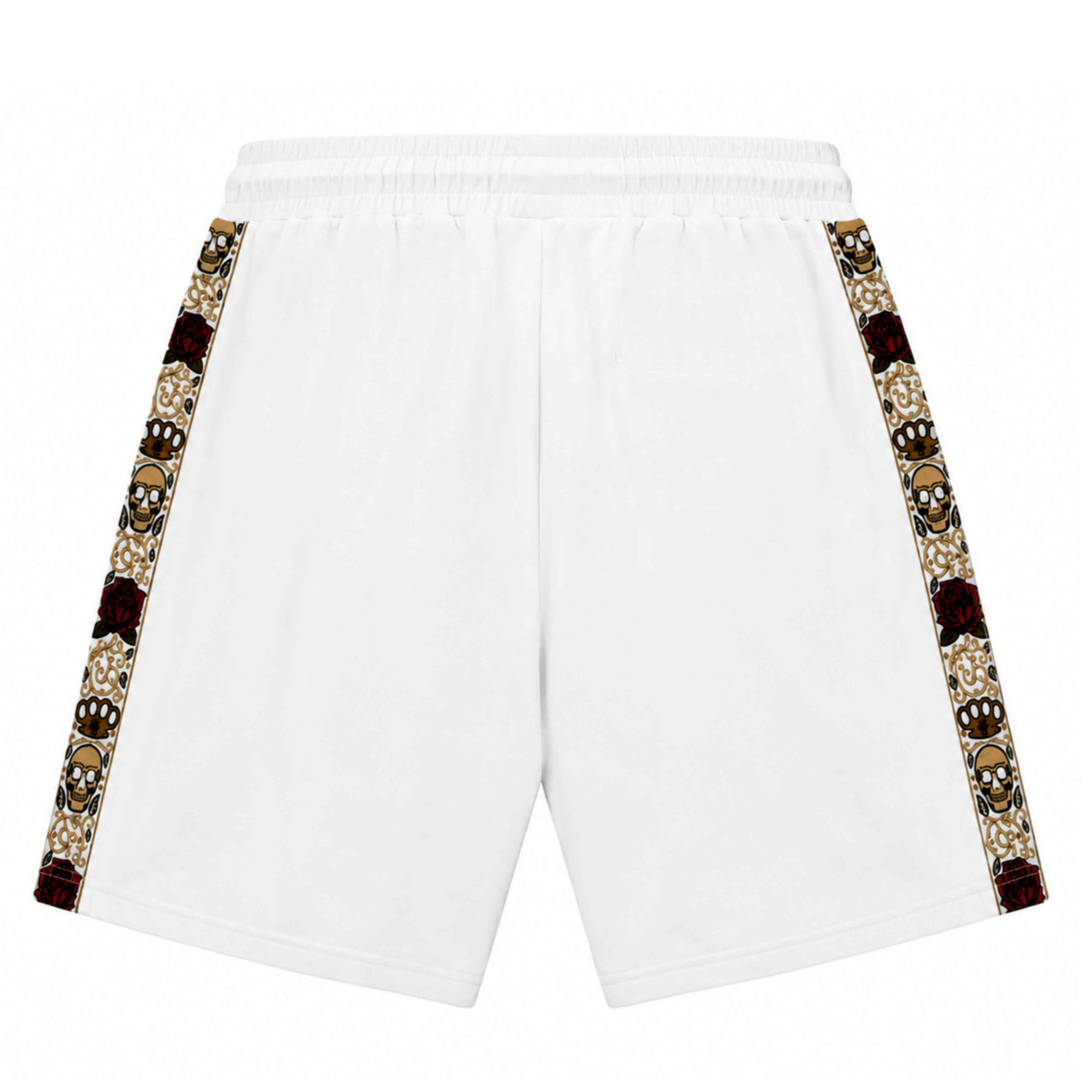 Calavera jogger shorts - white
