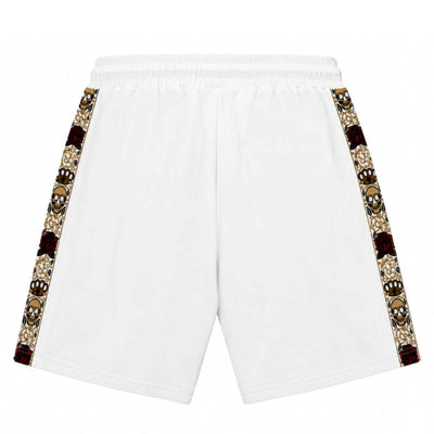 Calavera jogger shorts - white