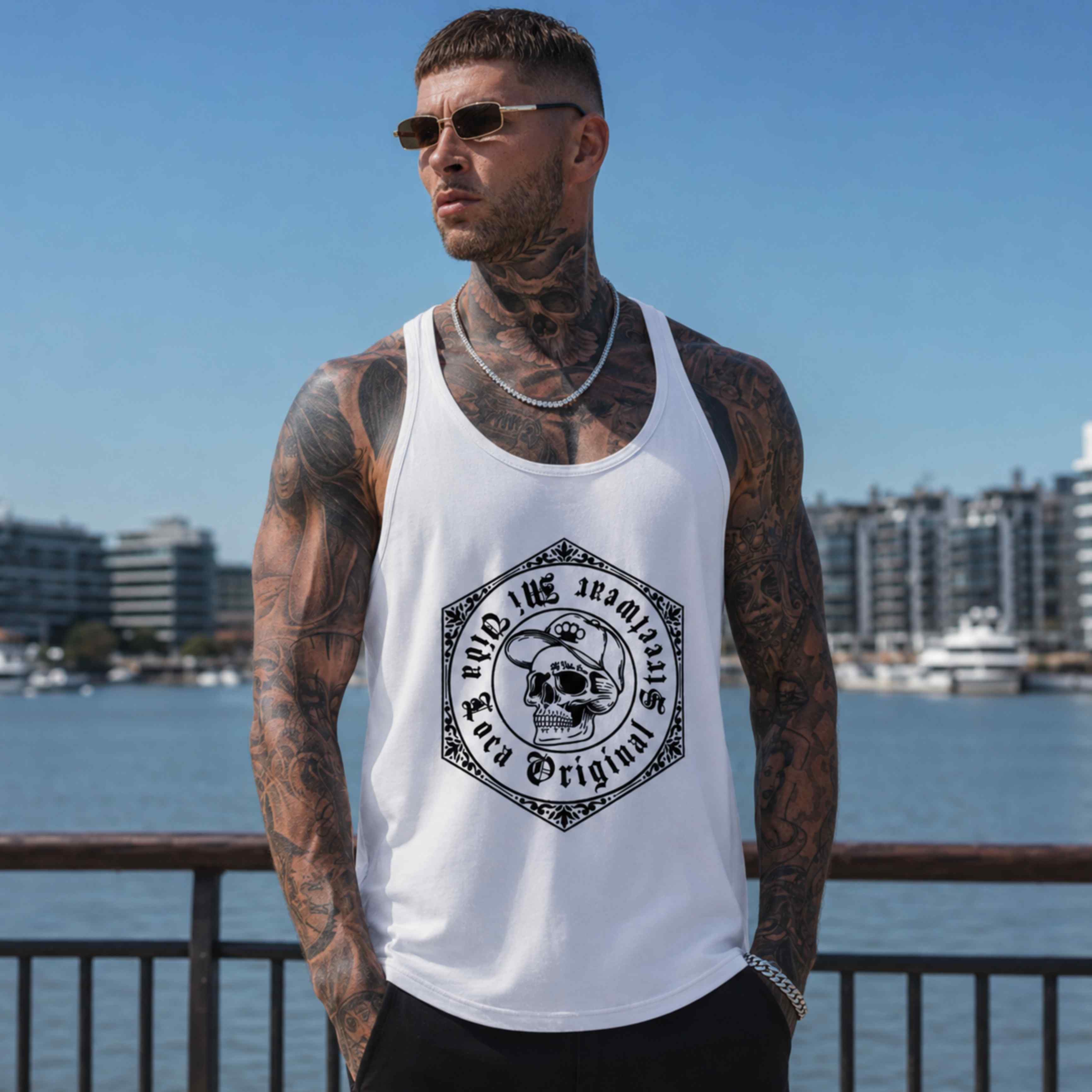 Canotta MVL "Original streetwear" - bianca